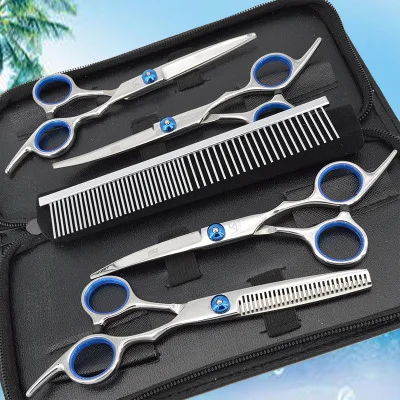 Professional Shears Dog Pet Grooming 6"Straight+6"Thinning+6"Curved Scissors+Comb+Bag Polishing Tool Animal Haircut Suppliers
Professional Shears Dog Pet Grooming 6"Straight+6"Thinning+6"Curved Scissors+Comb+Bag Polishing Tool Animal Haircut Suppliers