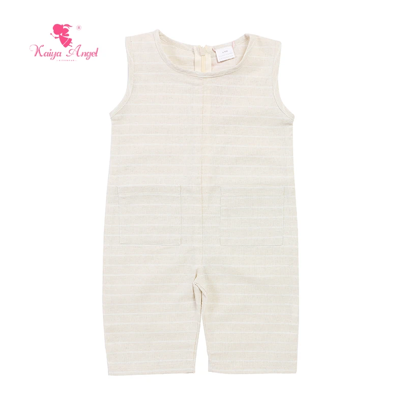Kaiya Angel Newborn Baby Girl Rompers Sleeveless Invisible Zipper Toddlers Striped Simple Style Factory Wholesale 2020
Kaiya Angel Newborn Baby Girl Rompers Sleeveless Invisible Zipper Toddlers Striped Simple Style Factory Wholesale 2020