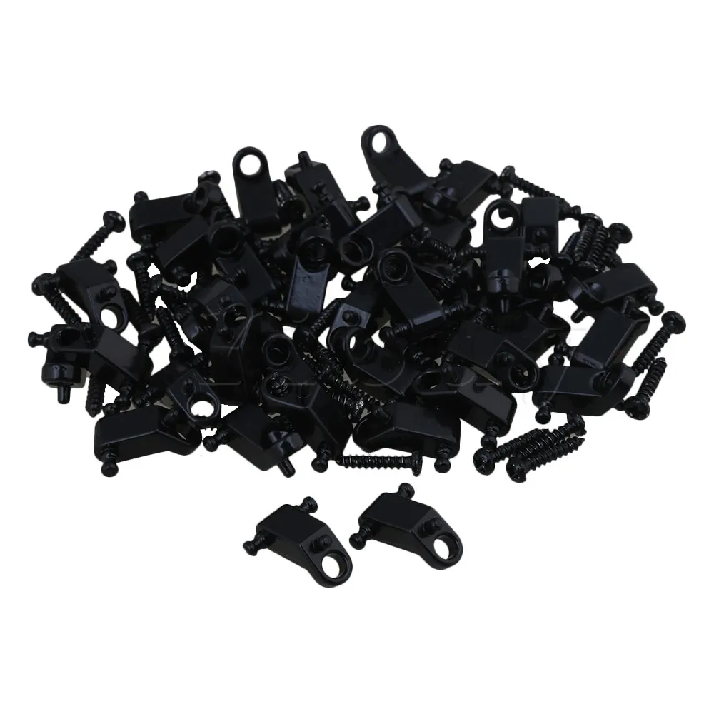 Yibuy Black Copper Roller Guitar String Tree Guides String Retainer for Electric Guitar Pack of 100
Yibuy Black Copper Roller Guitar String Tree Guides String Retainer for Electric Guitar Pack of 100