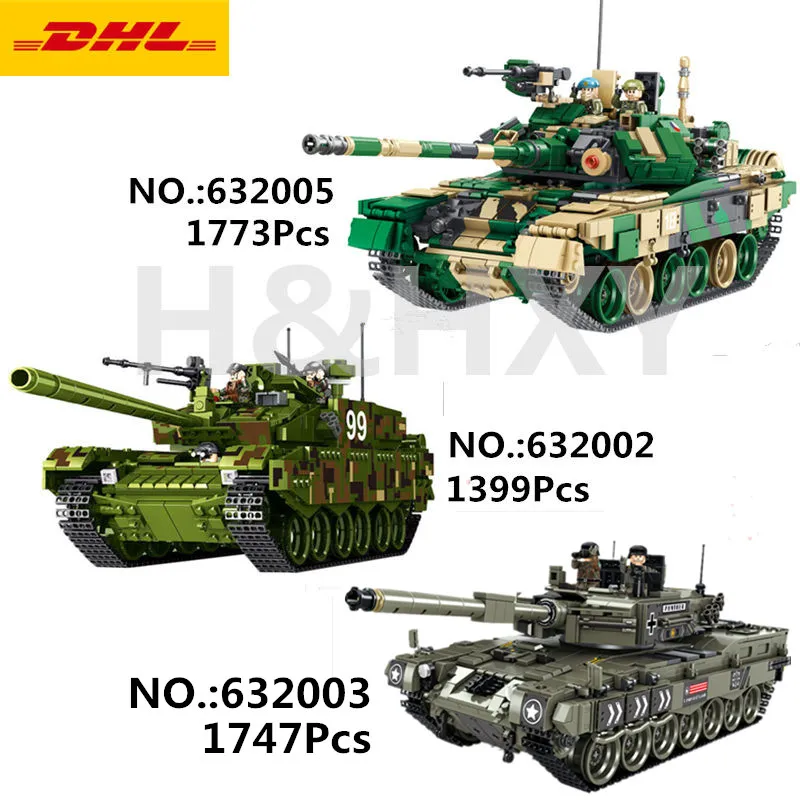 В наличии DHL Panlos 632002 1399 шт. 632003 632005 военного танка в Тип 99 основной боевой танк конструкторных блоков, Детские кубики модель танка
В наличии DHL Panlos 632002 1399 шт. 632003 632005 военного танка в Тип 99 основной боевой танк конструкторных блоков, Детские кубики модель танка