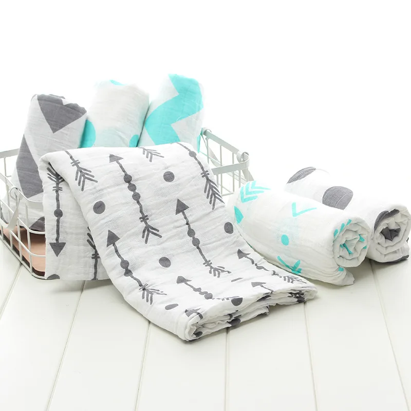 3-4pcs/lot 2 layers grey arrow muslin cotton Multi-usage swaddle baby Muslin receiving Blanket Bath Towel Newborn Swaddle Quilt
3-4pcs/lot 2 layers grey arrow muslin cotton Multi-usage swaddle baby Muslin receiving Blanket Bath Towel Newborn Swaddle Quilt