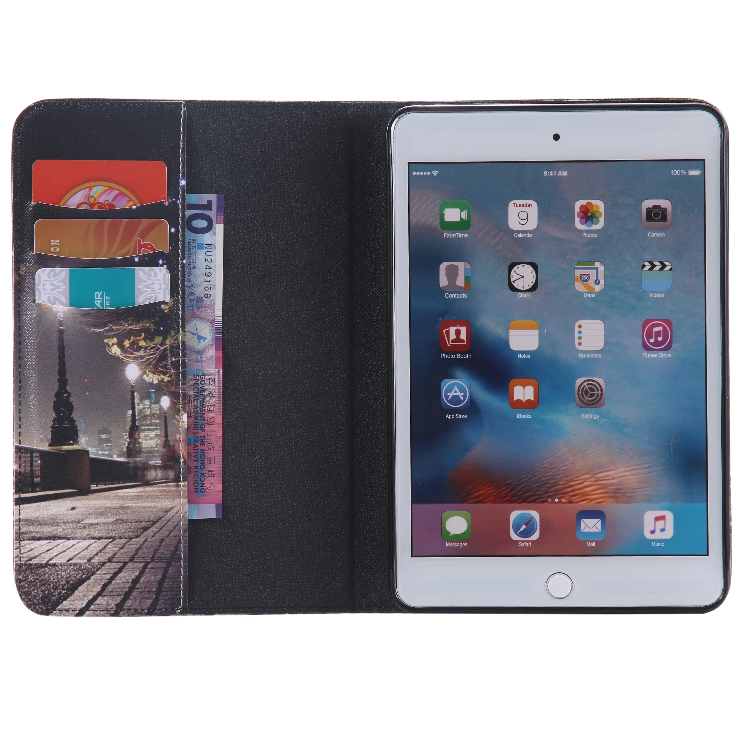 Для Apple iPad air 3 2 1 Эйфелева башня городской пейзаж искусственная кожа Подставка