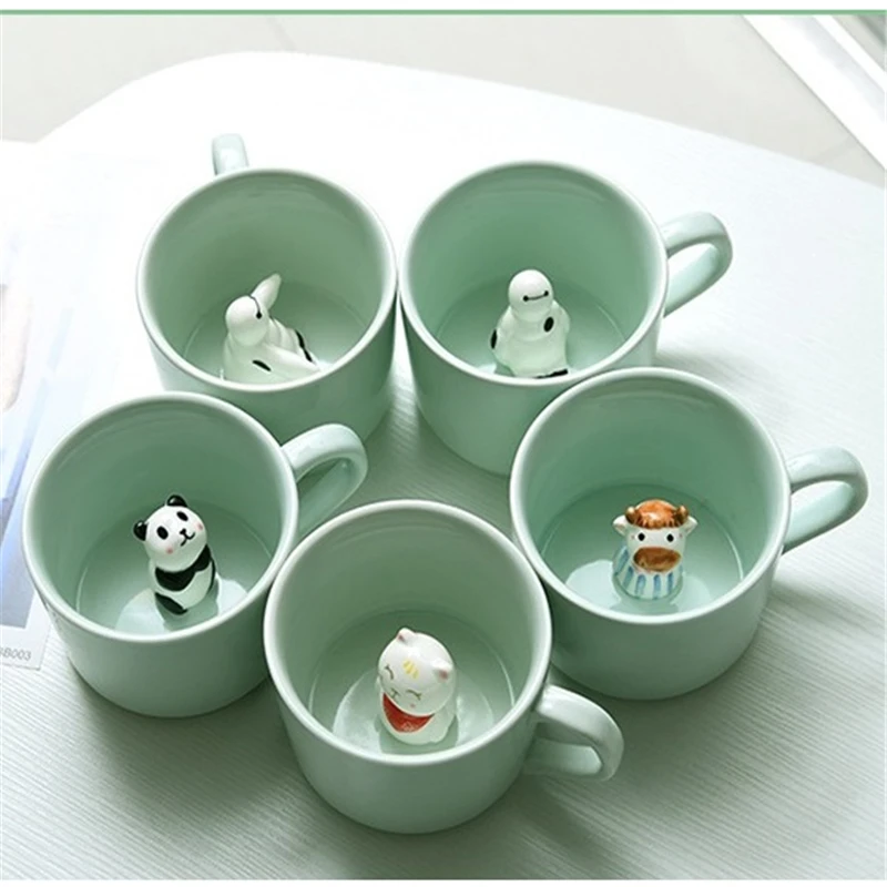 Ceramic Coffee Mug 3D Milk Cup With Cartoon Animal Panda Rabbit Tea Mugs Reusable Celadon Coffee Cup Modern Latte Mug Caneca
Ceramic Coffee Mug 3D Milk Cup With Cartoon Animal Panda Rabbit Tea Mugs Reusable Celadon Coffee Cup Modern Latte Mug Caneca