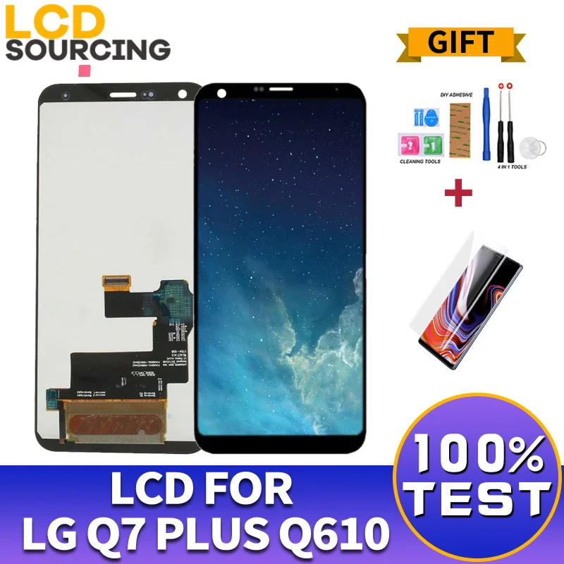 ЖК-дисплей 5,5 дюйма для LG Q7 PLUS Q610, Q610YB, сенсорный экран, дигитайзер, сборка для LG Q7 PLUS, дисплей, сменный экран
ЖК-дисплей 5,5 дюйма для LG Q7 PLUS Q610, Q610YB, сенсорный экран, дигитайзер, сборка для LG Q7 PLUS, дисплей, сменный экран