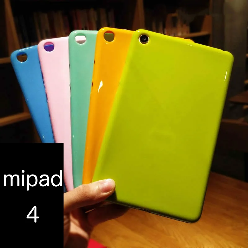 Мягкий чехол для Xiaomi mi pad 4 mipad Plus однотонный Силиконовый противоударный из ТПУ mipad4