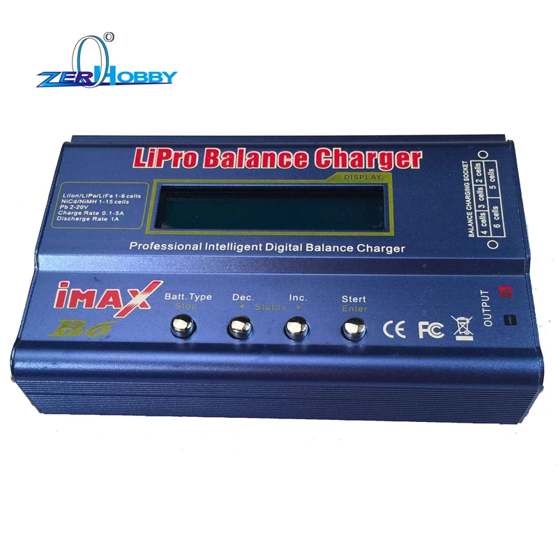 IMAX B6 RC Balance Battery Charger B6 Nimh Nicd lithium Battery Balance Charger Discharger with Digital LCD Screen
IMAX B6 RC Balance Battery Charger B6 Nimh Nicd lithium Battery Balance Charger Discharger with Digital LCD Screen