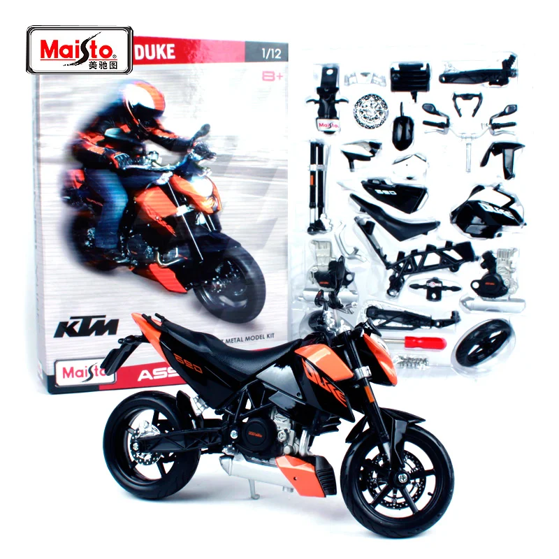 Набор моделей мотоциклов и велосипедов Maisto 1:12 KTM 690 Duke 3 в сборе, бесплатная доставка, фактический для черно-белых 39181
Набор моделей мотоциклов и велосипедов Maisto 1:12 KTM 690 Duke 3 в сборе, бесплатная доставка, фактический для черно-белых 39181
