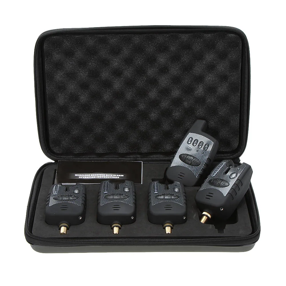 Lixada Wireless Fishing Alarm Fishing Alerts Bite Alarm Set Pesca Digital 4 Fishing Alarm + 1 Receiver for Carp Fishing
Lixada Wireless Fishing Alarm Fishing Alerts Bite Alarm Set Pesca Digital 4 Fishing Alarm + 1 Receiver for Carp Fishing