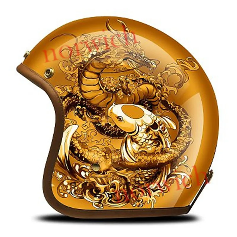9Citycoco Helmet FRP Top DIY Customized Handmade Portable Golden Halfcover Fishes Dragon Motorcycle Bike Men Women Sport Helmet
9Citycoco Helmet FRP Top DIY Customized Handmade Portable Golden Halfcover Fishes Dragon Motorcycle Bike Men Women Sport Helmet