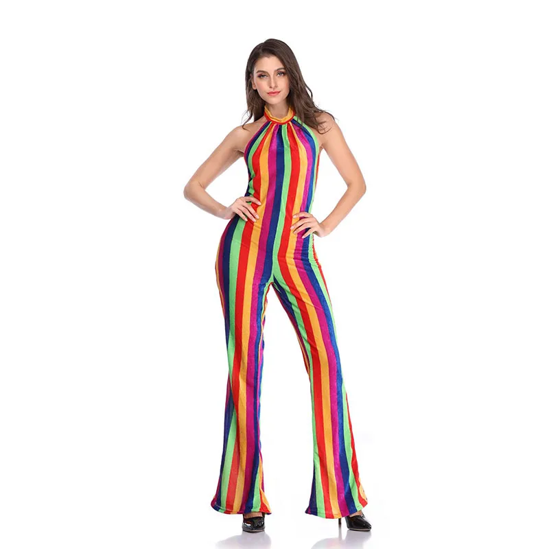 Rainbow Stripe Retro Hippie Peace Costume Vintage Adult Halloween Carnival Peace Love Outfits
Rainbow Stripe Retro Hippie Peace Costume Vintage Adult Halloween Carnival Peace Love Outfits