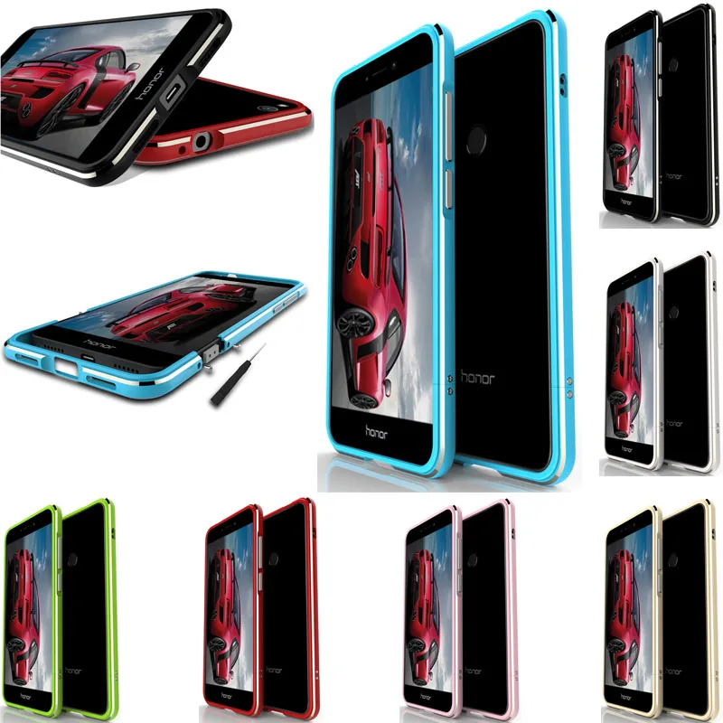 Huawei Nova CAN L11 Бампер Ультра тонкий металлический бампер рамка с винтами чехол для