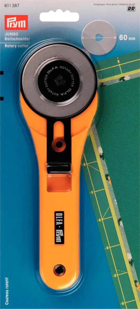 Rollschneider Comfort 45mm Klinge OLFA&Prym 611370 611371 611387 611580 Roll Schneider doppelt sicher
Rollschneider Comfort 45mm Klinge OLFA&Prym 611370 611371 611387 611580 Roll Schneider doppelt sicher