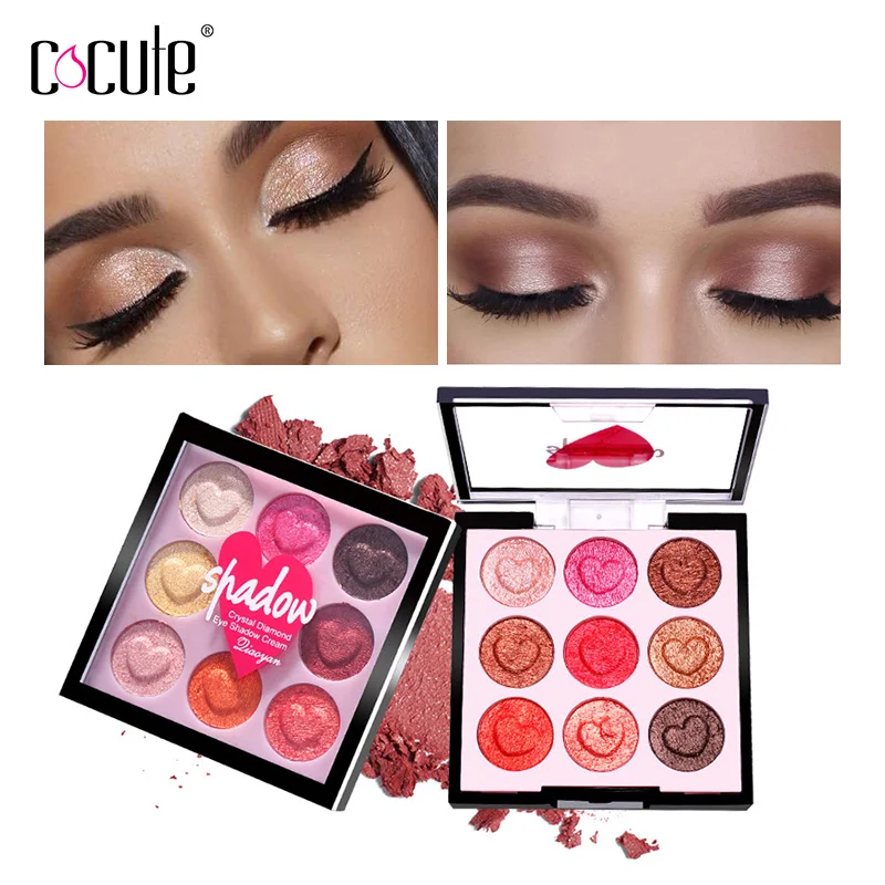 Cocute Makeup Eyeshadow Palette Glitter Eyeshadow 9 Colors Shimmer Make Up Eye shadow Palette Cosmetics Matte Eyeshadows
Cocute Makeup Eyeshadow Palette Glitter Eyeshadow 9 Colors Shimmer Make Up Eye shadow Palette Cosmetics Matte Eyeshadows