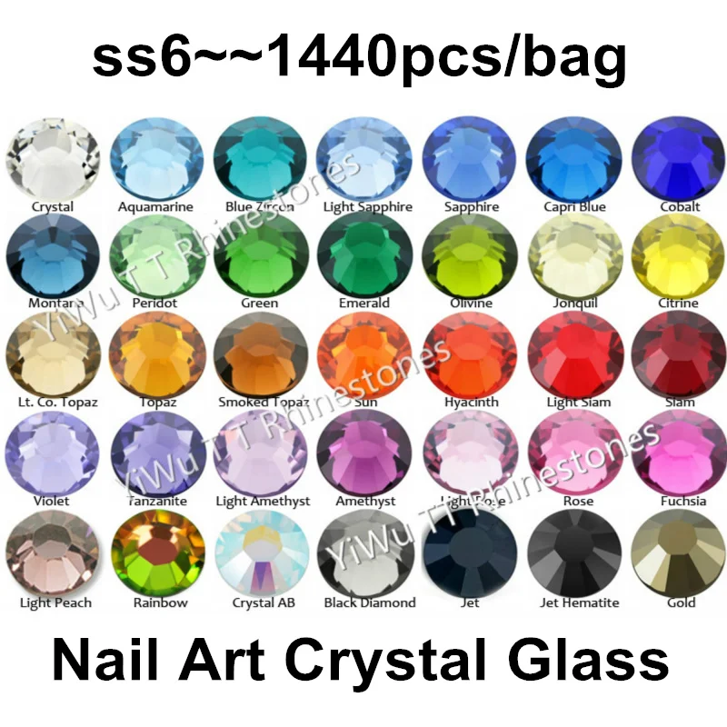 Wholesale 1440PCS SS6 (1.9-2.1mm) Multi Colors Flat Back Glue On Non Hotfix Rhinestones 3D nail art decoration glitter strass
Wholesale 1440PCS SS6 (1.9-2.1mm) Multi Colors Flat Back Glue On Non Hotfix Rhinestones 3D nail art decoration glitter strass