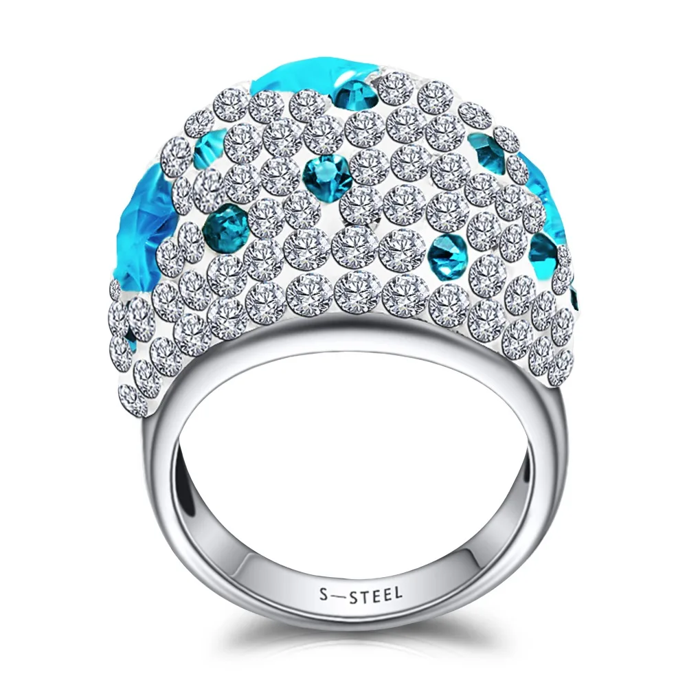 Unique Fashion Multicolor Stainless steel Austrian Crystal Engagement Wedding Rings
Unique Fashion Multicolor Stainless steel Austrian Crystal Engagement Wedding Rings
