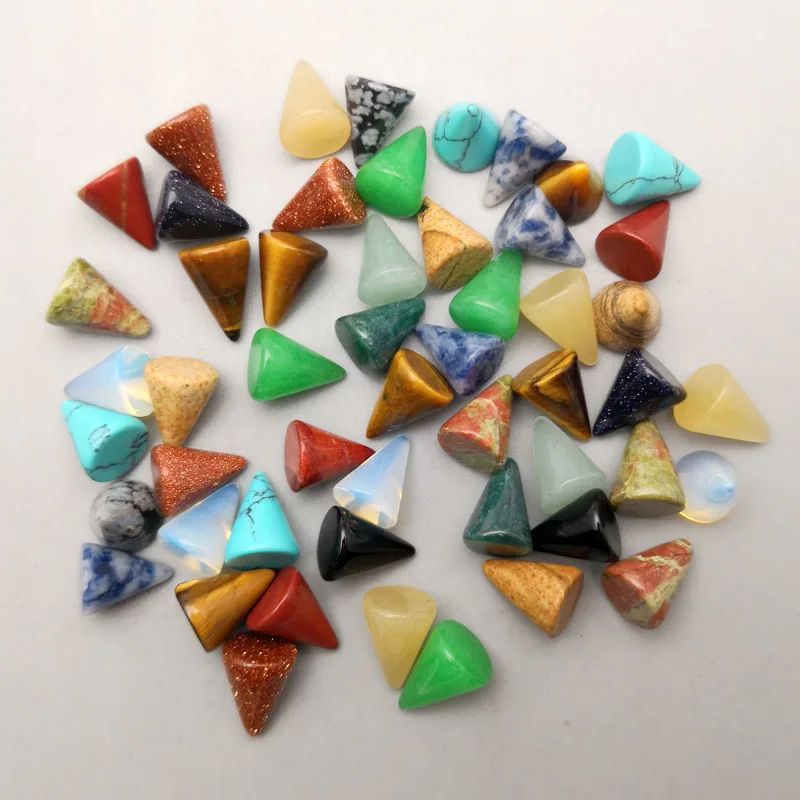 Fashion 10X8MM cone Natural stone beads for Je making assorted DIY Jewelry accessories cabochon 50Pc/lot Free shipping Wholesale
Fashion 10X8MM cone Natural stone beads for Je making assorted DIY Jewelry accessories cabochon 50Pc/lot Free shipping Wholesale