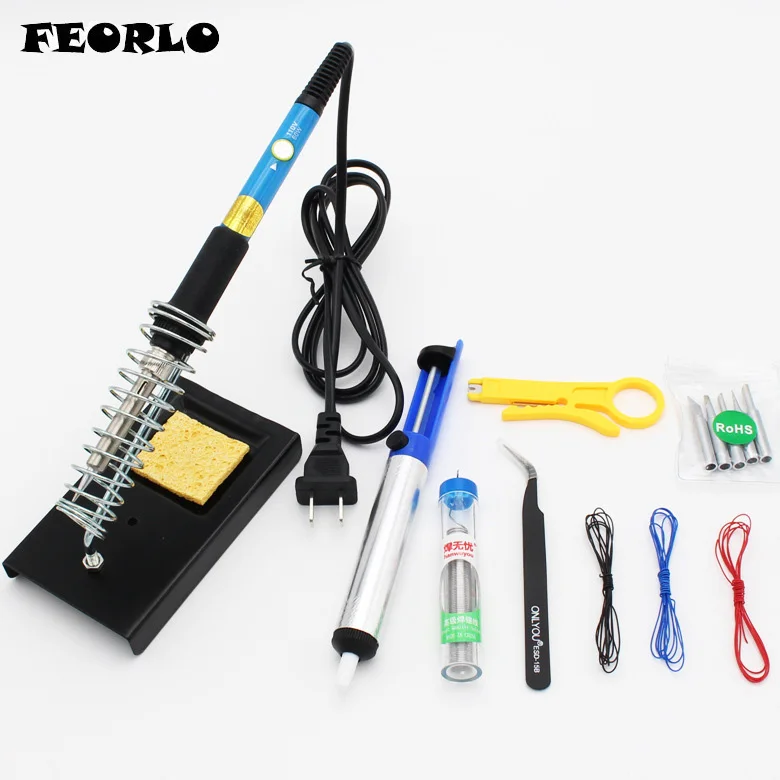 FEORLO 220V/110V EU/ US/UK 60W Adjustable Temperature soldering iron adjustable welding pencil Welding Gun Repair Tools
FEORLO 220V/110V EU/ US/UK 60W Adjustable Temperature soldering iron adjustable welding pencil Welding Gun Repair Tools
