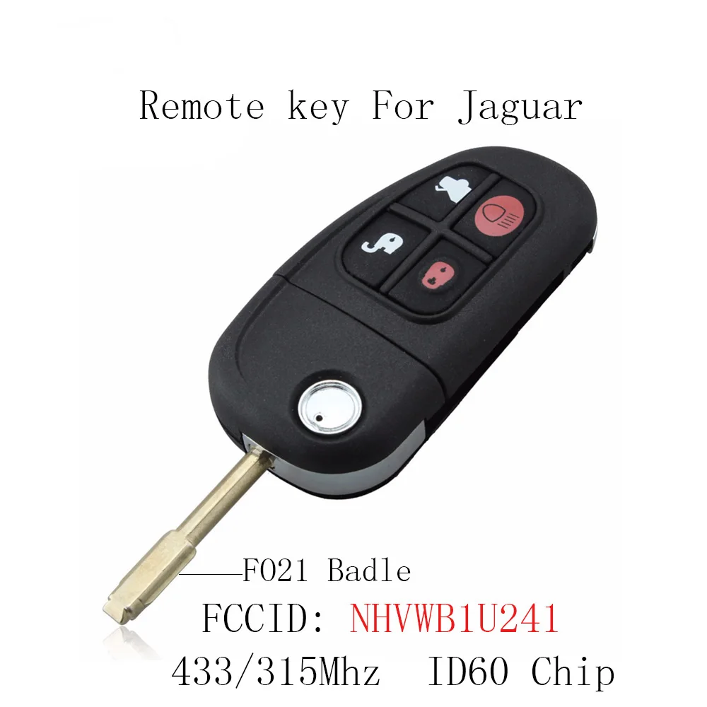4 кнопки полный БЕСКЛЮЧЕВОЙ ввод дистанционного ключа Fob кликер для Jaguar S Type XJ8 X