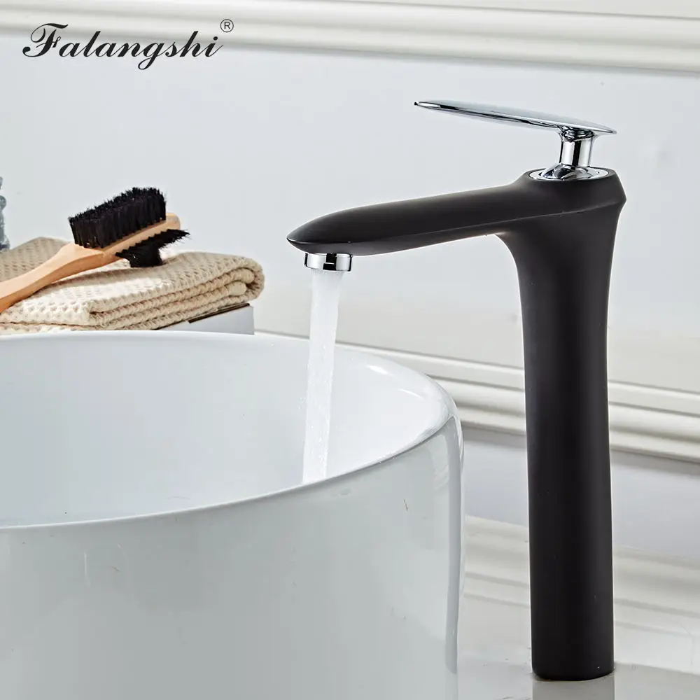 New Bathroom Tall Basin Faucets Cold And Hot Water Solid Brass Basin Black Faucets Toilet Sink Water Crane Deck Mount WB1039
New Bathroom Tall Basin Faucets Cold And Hot Water Solid Brass Basin Black Faucets Toilet Sink Water Crane Deck Mount WB1039