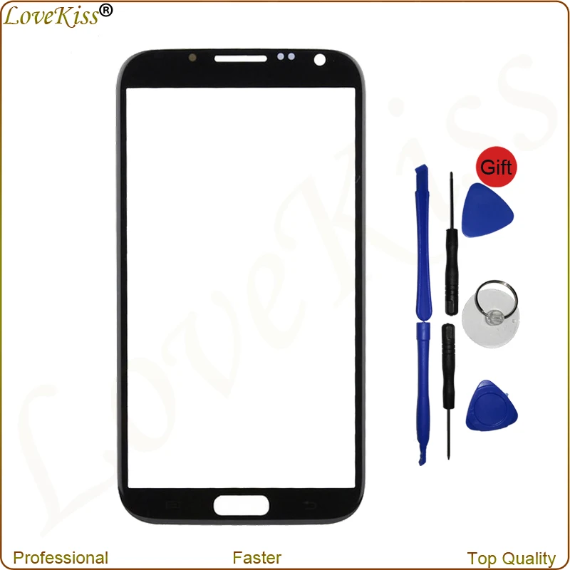 N7100 переднее внешнее стекло для Samsung Galaxy Note 2 сенсорный экран Сенсорная панель