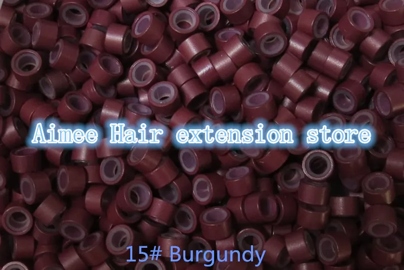 5.0*3.0*3.0mm 15#Burgundy 1000pcs/pack aluminium ring easily locks/silicon tube micro link/ring /bead for i tip hair extension
5.0*3.0*3.0mm 15#Burgundy 1000pcs/pack aluminium ring easily locks/silicon tube micro link/ring /bead for i tip hair extension