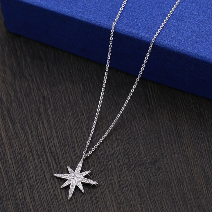 2020 Best Quality Wedding Anise star necklace 925 silver Original Crystals From Swarovskis Elegant clavicle with accessories
2020 Best Quality Wedding Anise star necklace 925 silver Original Crystals From Swarovskis Elegant clavicle with accessories