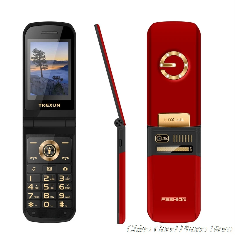 Телефон раскладушка TKEXUN G9000 2 6 дюйма 3800 мАч две Sim карты|Смартфоны| |