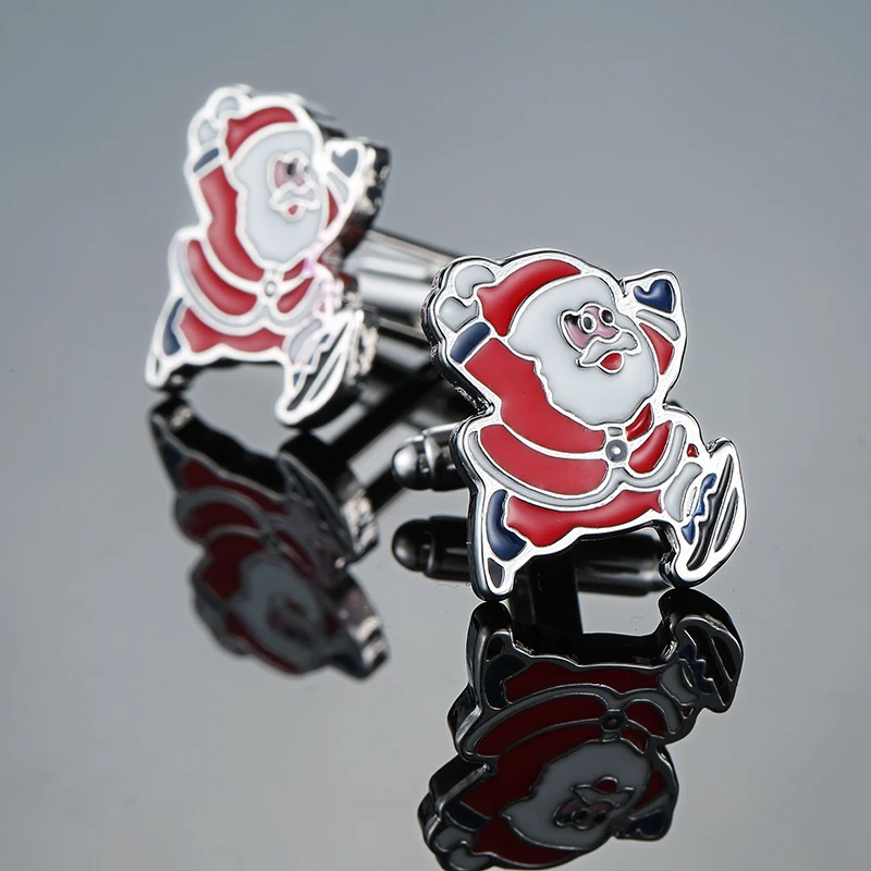 Luxury shirt Santa Claus cufflink for mens Brand cuff buttons cuff links High Quality abotoaduras Jewelry Christmas gift
Luxury shirt Santa Claus cufflink for mens Brand cuff buttons cuff links High Quality abotoaduras Jewelry Christmas gift