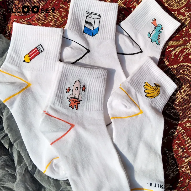 Cartoon Short Socks Women Harajuku Cute Patterend Ankle Socks Hipster Student Skatebord Ankle Funny Socks Female
Cartoon Short Socks Women Harajuku Cute Patterend Ankle Socks Hipster Student Skatebord Ankle Funny Socks Female