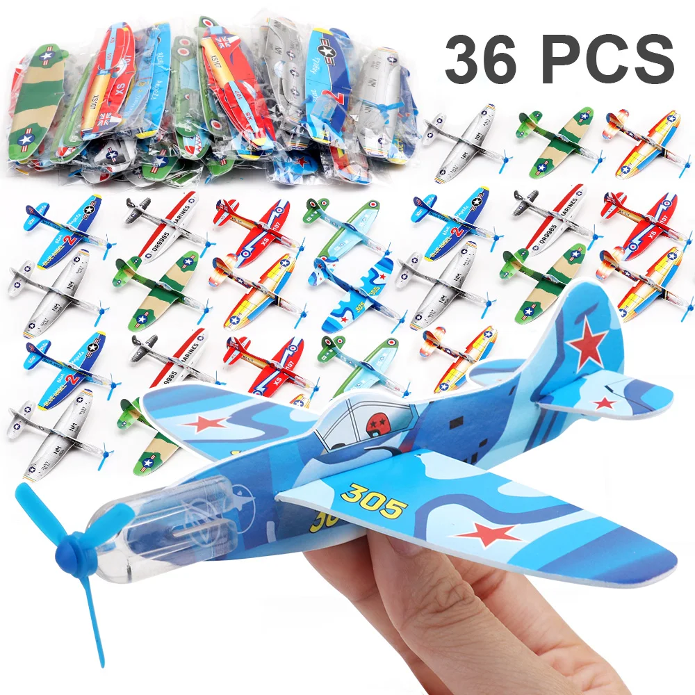36PCS DIY Flying Glider Foam Planes For Children Mini Paper Airplane Great Birthday Party Favor Goody Bag Fillers Kids Pinata
36PCS DIY Flying Glider Foam Planes For Children Mini Paper Airplane Great Birthday Party Favor Goody Bag Fillers Kids Pinata