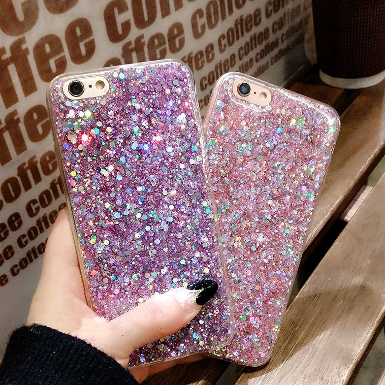 Чехол TUMI.OvO для телефона iPhone 7 8 силиконовый чехол с блестящими стразами и