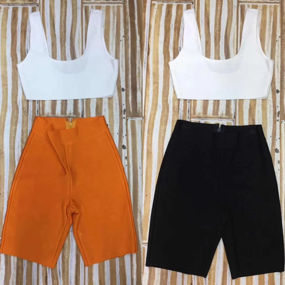 2019 Fashion Women Orange Black Spaghetti Strap Patchwork Two 2 pieces Bodyocn bandage Playsuit Backless Celebrity Party
2019 Fashion Women Orange Black Spaghetti Strap Patchwork Two 2 pieces Bodyocn bandage Playsuit Backless Celebrity Party