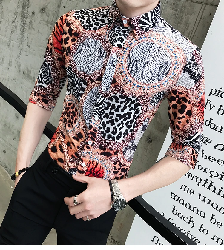 LOLDEAL Summer Men's Cropped Sleeve Shirt Print Shirt, Casual Cotton Summer Cropped Sleeve Men's Shirt
LOLDEAL Summer Men's Cropped Sleeve Shirt Print Shirt, Casual Cotton Summer Cropped Sleeve Men's Shirt