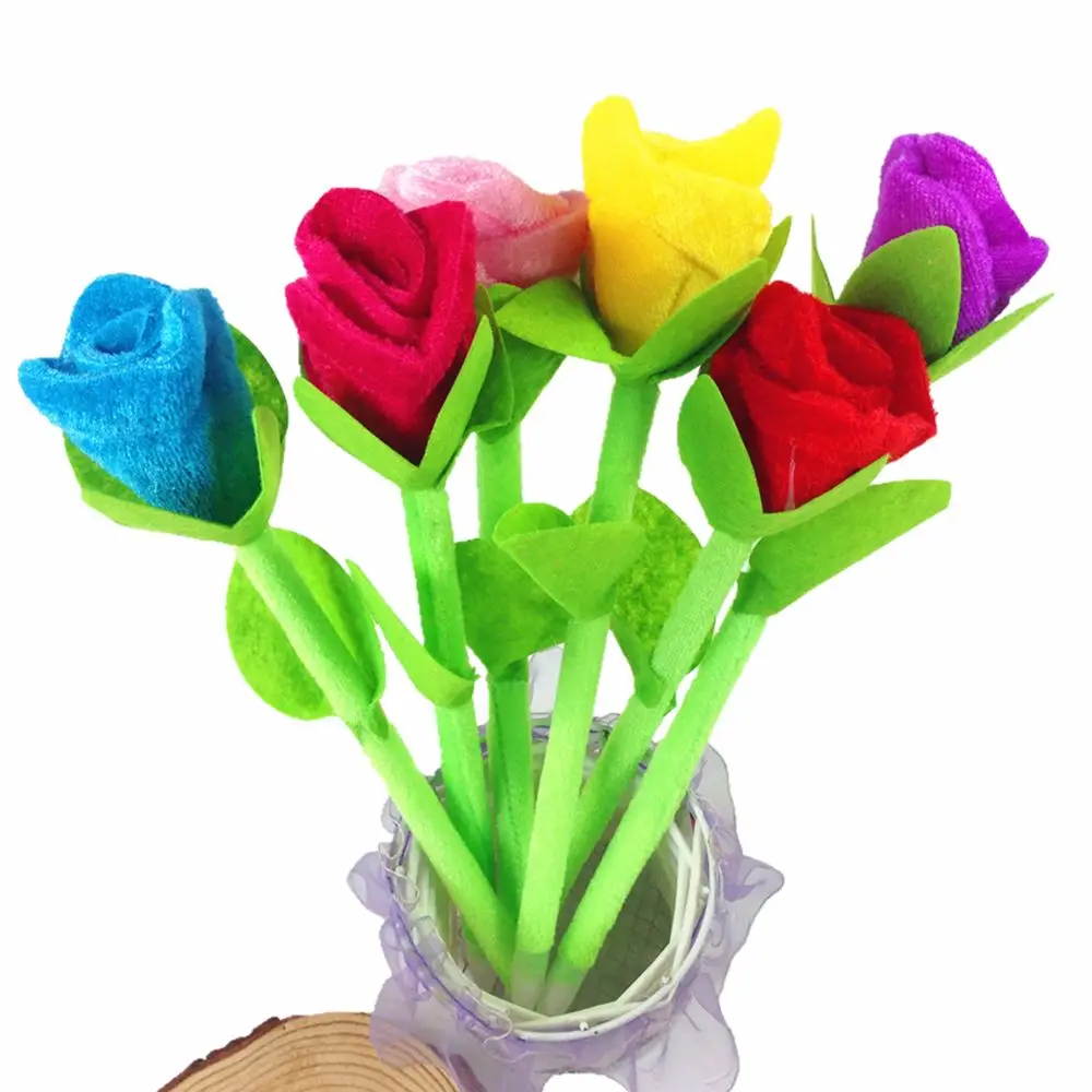 2Pcs Fashion Creative Ballpoint Pen Colorful Novelty Rose Flower Design Plush Wedding Party Ballpoint Pen Stationery
2Pcs Fashion Creative Ballpoint Pen Colorful Novelty Rose Flower Design Plush Wedding Party Ballpoint Pen Stationery