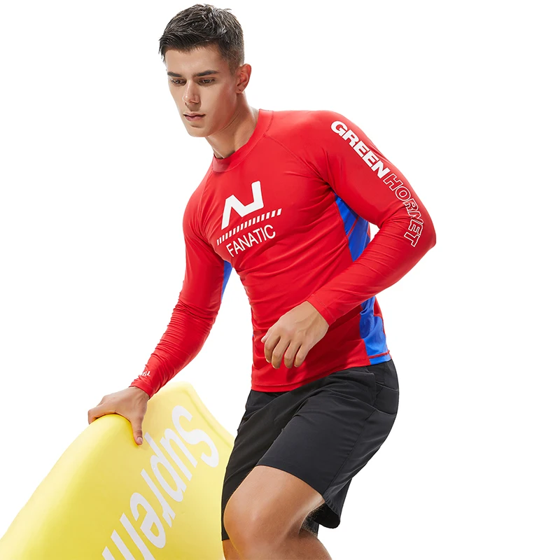 New High Quality Men's Long Sleeve Rash Guard Swimming Surfing Diving T-Shirt Swimwear Beachwear Splice UV Sun Protection Men
New High Quality Men's Long Sleeve Rash Guard Swimming Surfing Diving T-Shirt Swimwear Beachwear Splice UV Sun Protection Men