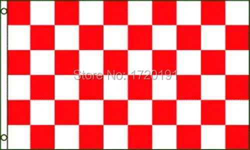 Красный и белый в клетку гонки 3x5 футов флаг баннер две пряжки|flag banner|flags free