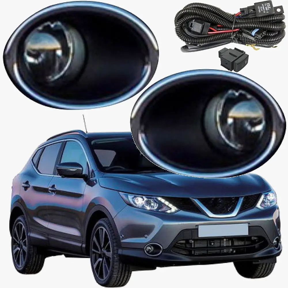 JanDeNing Автомобильные противотуманные фары для Nissan Qashqai 2014 2015 2016 Прозрачный