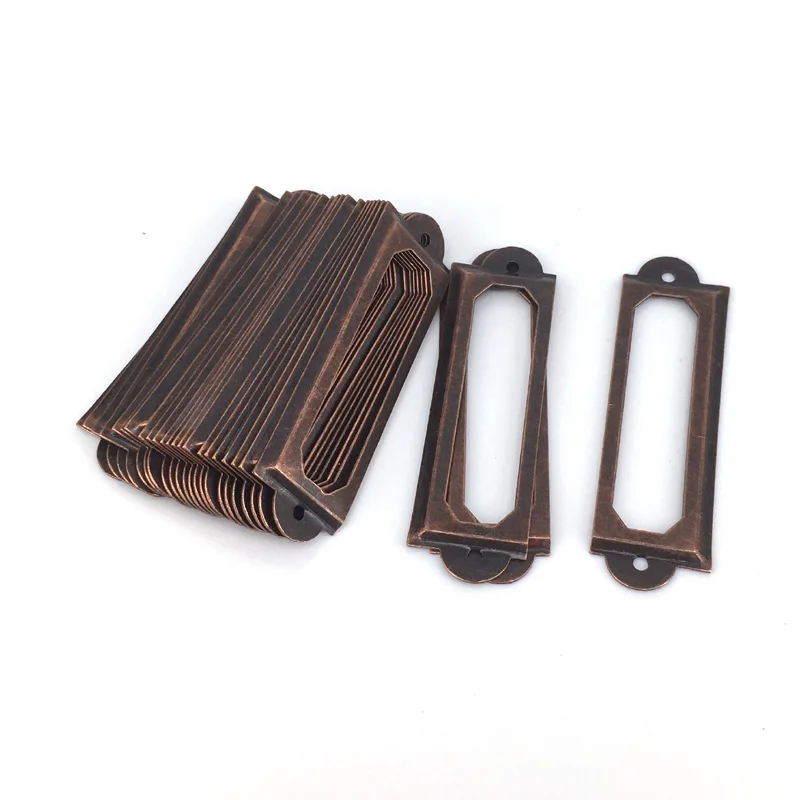 60mm*17mm Reddish Bronze Finish Tag Card Holders Vintage style card index label holders/frames
60mm*17mm Reddish Bronze Finish Tag Card Holders Vintage style card index label holders/frames