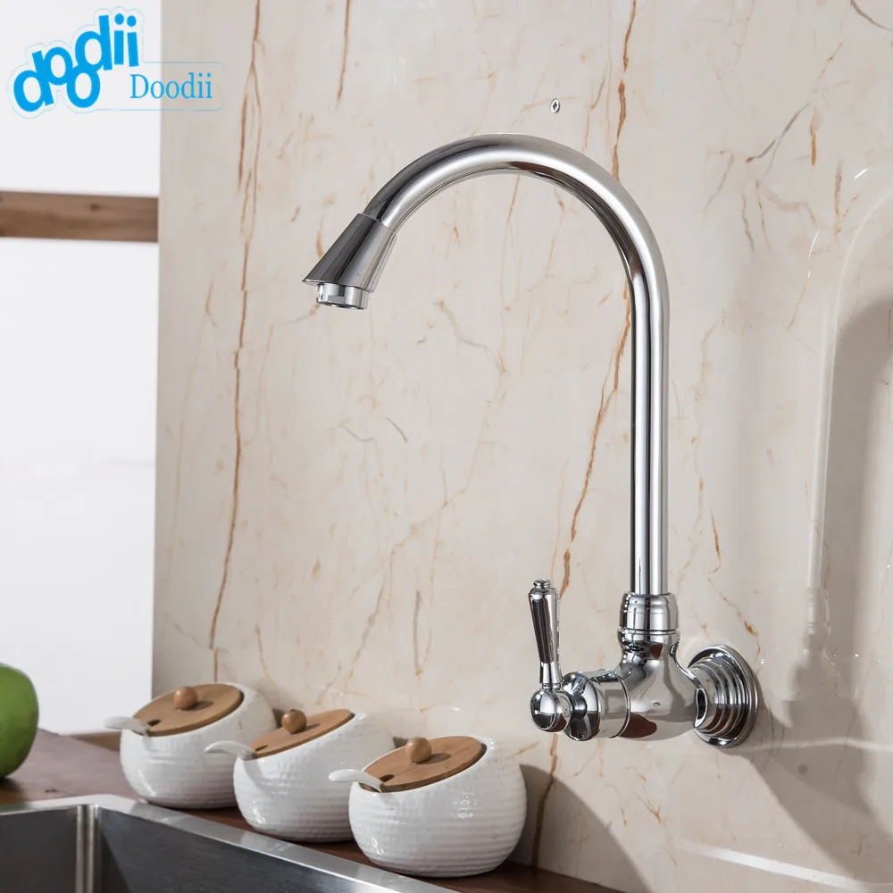 Doodii 360 Degree Rotatable Faucet High Quality Chrome Finish Single Handle Kitchen Faucet Wall Mounted Cold Water Brass Faucet
Doodii 360 Degree Rotatable Faucet High Quality Chrome Finish Single Handle Kitchen Faucet Wall Mounted Cold Water Brass Faucet
