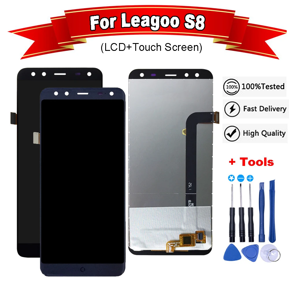 ЖК дисплей 5 72 дюйма для Leagoo S8 сенсорный экран дигитайзер панель в сборе +