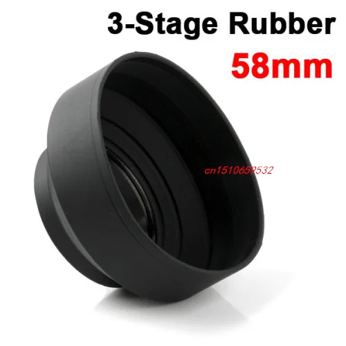 2pcs 58mm 3-Stage Rubber Lens Hood for 350D/400D/450D/1000D Rebel T2i T1i D3100 D3000 D5100D 5000 D7000 D7100 Sigma
2pcs 58mm 3-Stage Rubber Lens Hood for 350D/400D/450D/1000D Rebel T2i T1i D3100 D3000 D5100D 5000 D7000 D7100 Sigma