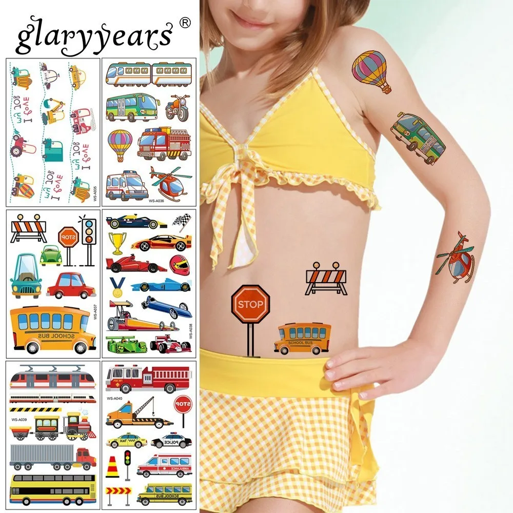 Glaryyears 10 разрабатывает временные тату наклейка красочные искусственные