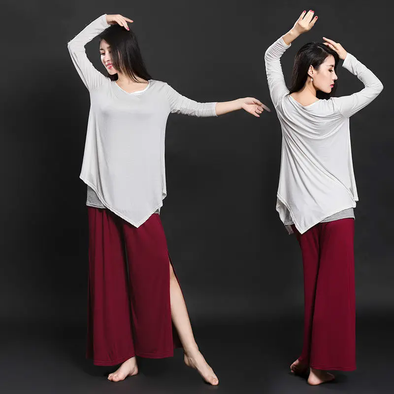 New 2Pcs Loose Belly Dance Pants Women Trousers + Blouse Top Set T-Shirt Baggy Modal Clothes 800-535
New 2Pcs Loose Belly Dance Pants Women Trousers + Blouse Top Set T-Shirt Baggy Modal Clothes 800-535