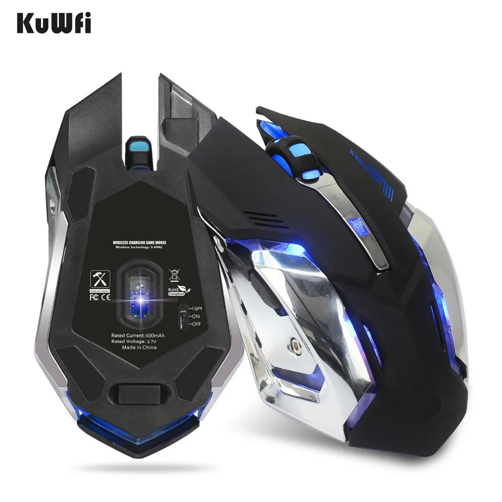 Rechargeable 2.4G Wireless Game Mouse Mice with 600Mah Built-in Battery 7 colors backlight 2400DPI USB Mouse Laptop
Rechargeable 2.4G Wireless Game Mouse Mice with 600Mah Built-in Battery 7 colors backlight 2400DPI USB Mouse Laptop
