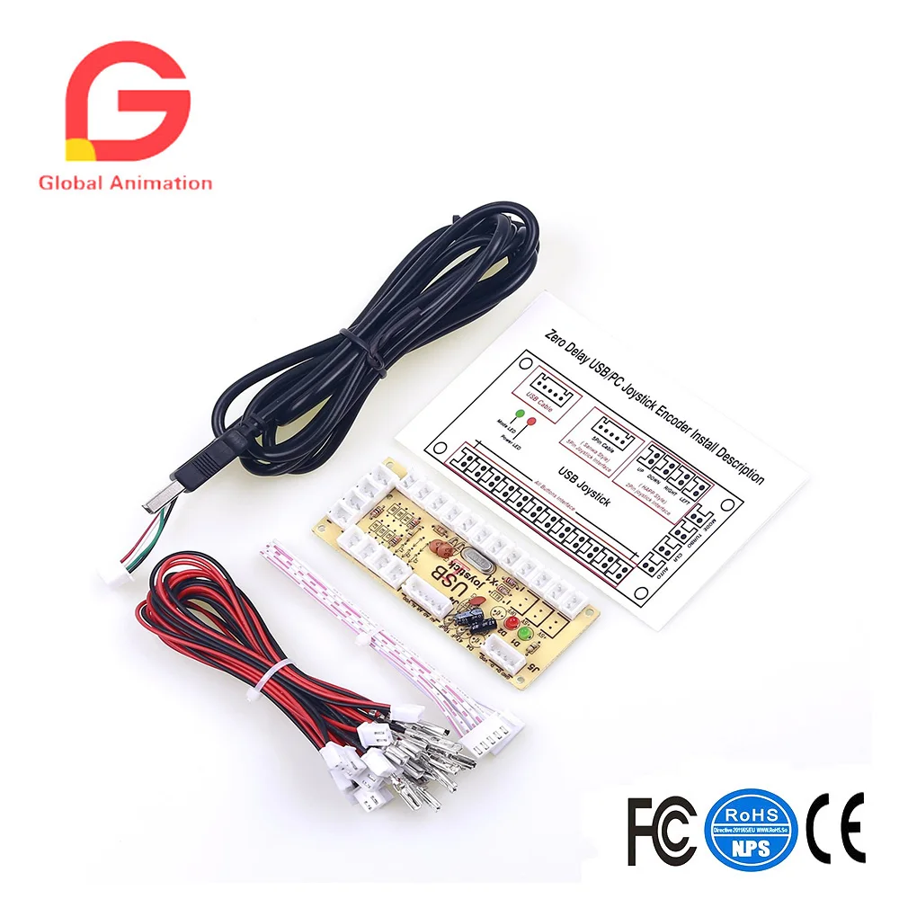 2 Player Arcade Game DIY Kit 2X Zero Delay USB Encoder+2X 5Pin8Way Joystick+18X Arcade Push Buttons Support All Windows System
2 Player Arcade Game DIY Kit 2X Zero Delay USB Encoder+2X 5Pin8Way Joystick+18X Arcade Push Buttons Support All Windows System