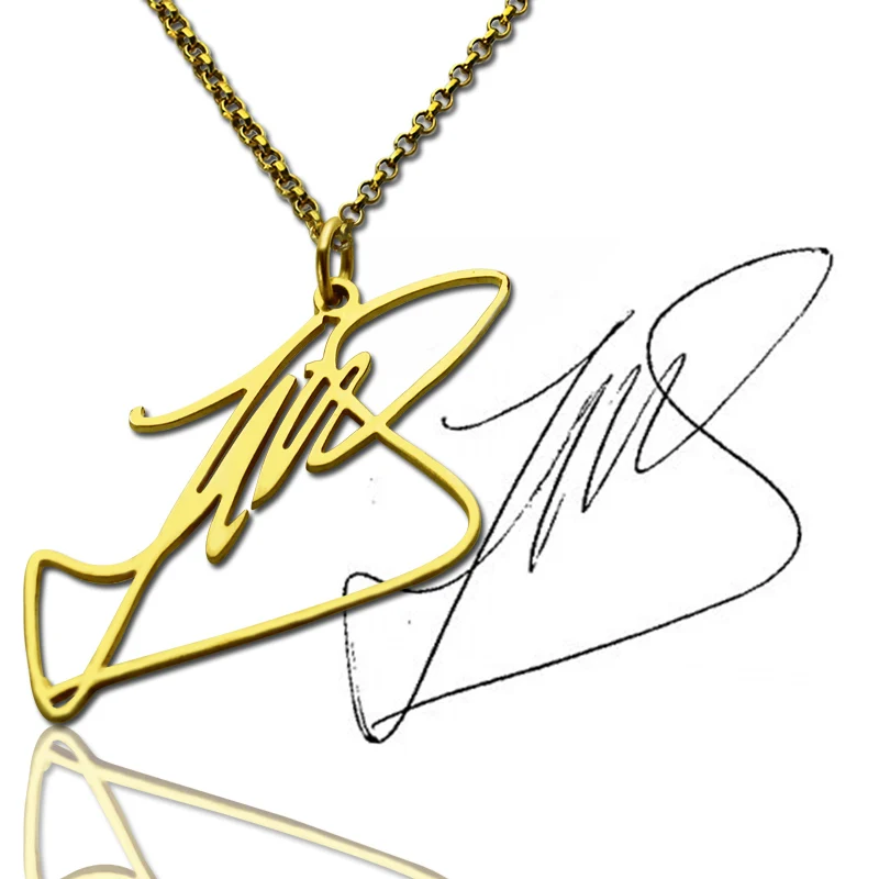 Wholesale Custom Signature Name Necklace Gold Color Unique Symbol of Your Identity Nameplate Chain Necklace Name Jewelry
Wholesale Custom Signature Name Necklace Gold Color Unique Symbol of Your Identity Nameplate Chain Necklace Name Jewelry