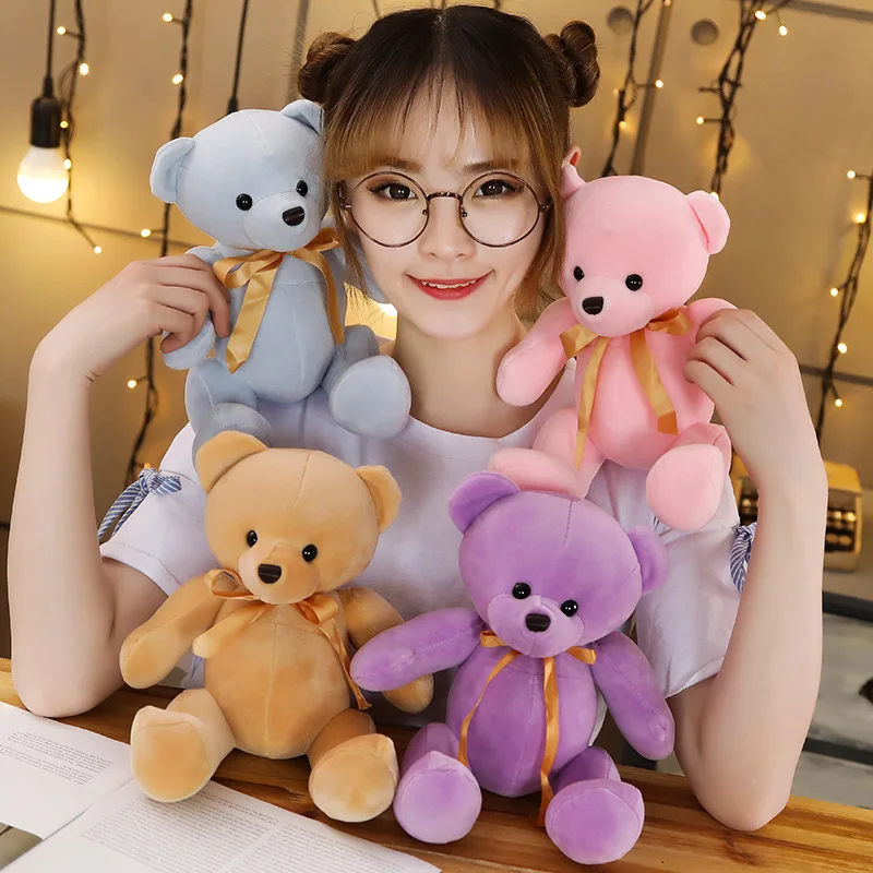 22cm Cartoon Cute Teddy Bear with Bow Plush Toy Soft Stuffed Kawaii Animal Doll Pillow for Girls Lovely Birthday Valentine Gift
22cm Cartoon Cute Teddy Bear with Bow Plush Toy Soft Stuffed Kawaii Animal Doll Pillow for Girls Lovely Birthday Valentine Gift