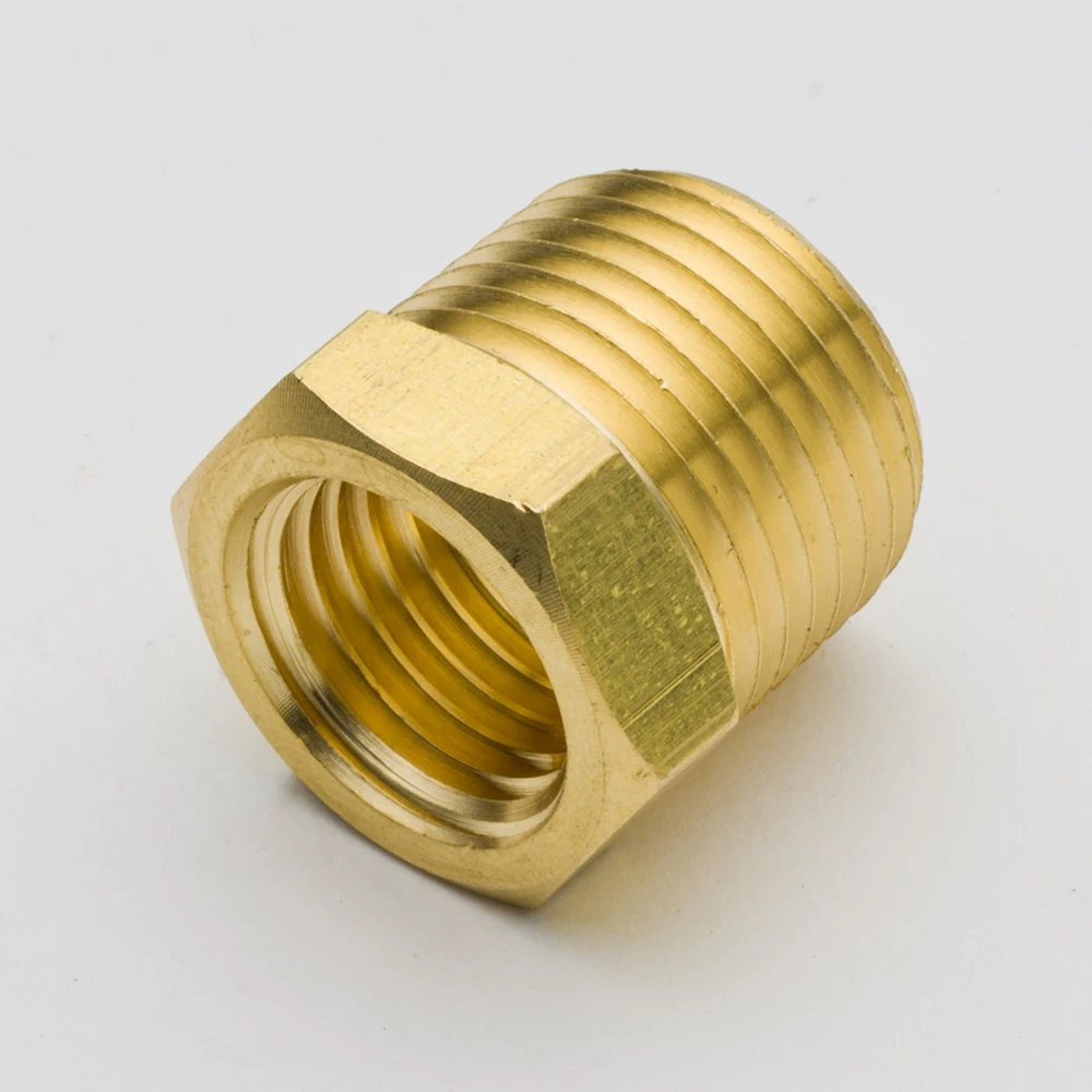 Pack of 2 Brass Pipe Fitting Hex Reducer Bushing 1/4"x1/8" 3/8"x1/8" 3/8"x1/4" 1/2"x1/8" 1/2"x1/4" 1/2"x3/8" NPT Male to Female
Pack of 2 Brass Pipe Fitting Hex Reducer Bushing 1/4"x1/8" 3/8"x1/8" 3/8"x1/4" 1/2"x1/8" 1/2"x1/4" 1/2"x3/8" NPT Male to Female