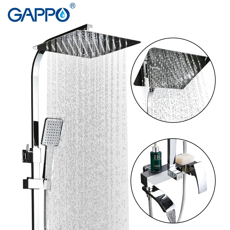 GAPPO bathtub faucets shower mixer tap Chrome bath mixer Rainfall shower faucets waterfall Bathroom shower head bath tub faucet
GAPPO bathtub faucets shower mixer tap Chrome bath mixer Rainfall shower faucets waterfall Bathroom shower head bath tub faucet