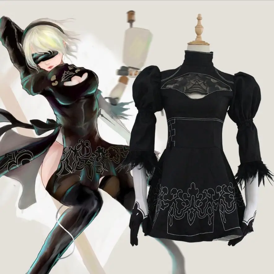 Бесплатная доставка NieR:Automata Cos YoRHa No. 2 Тип B косплей костюм для женщин Косплей черное платье комплект костюм
Бесплатная доставка NieR:Automata Cos YoRHa No. 2 Тип B косплей костюм для женщин Косплей черное платье комплект костюм